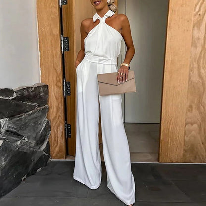 Patrishia - Holle off-the-shoulder feest jumpsuit