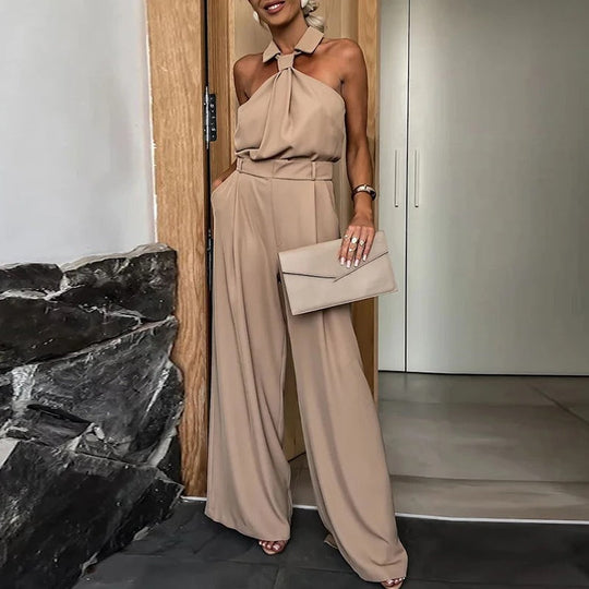 Patrishia - Holle off-the-shoulder feest jumpsuit