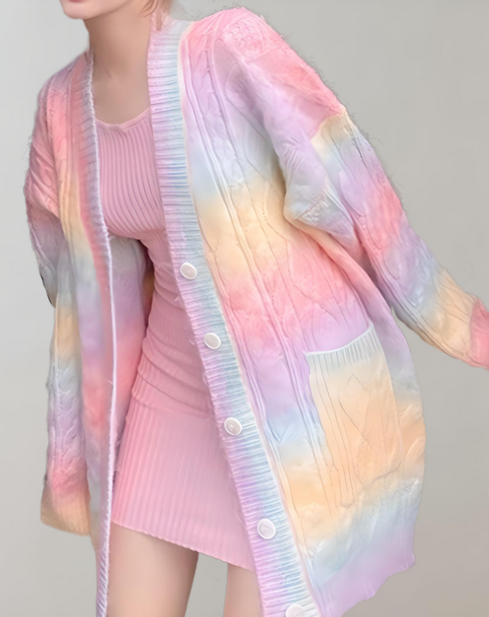 Amara - Luxueus Regenboog Vest voor vrouwen