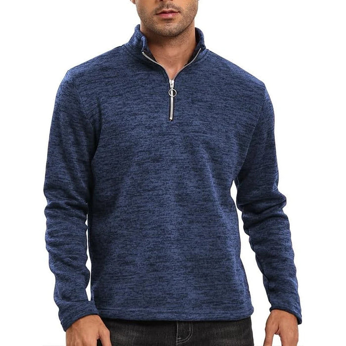 Amerigo - Casual Pullover met halve rits voor heren