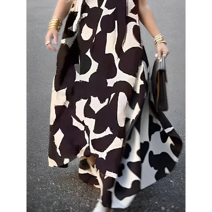 Aira - Stijlvolle maxi-jurk met abstract patroon