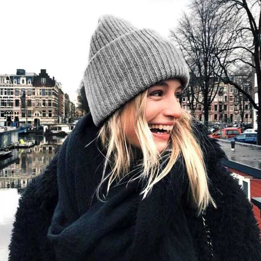 Martina - Casual Winter Zachte Warme Gebreide Muts voor Vrouwen