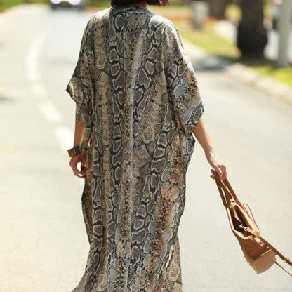 Mila - Strandkimono met dierenprint