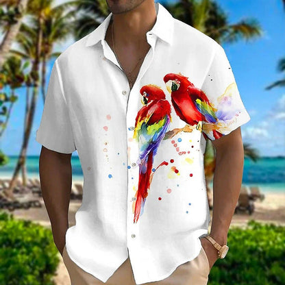 Conrad - Hawaii shirt met korte mouwen voor heren