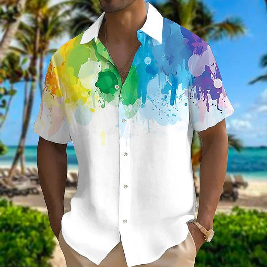 Conrad - Hawaii shirt met korte mouwen voor heren