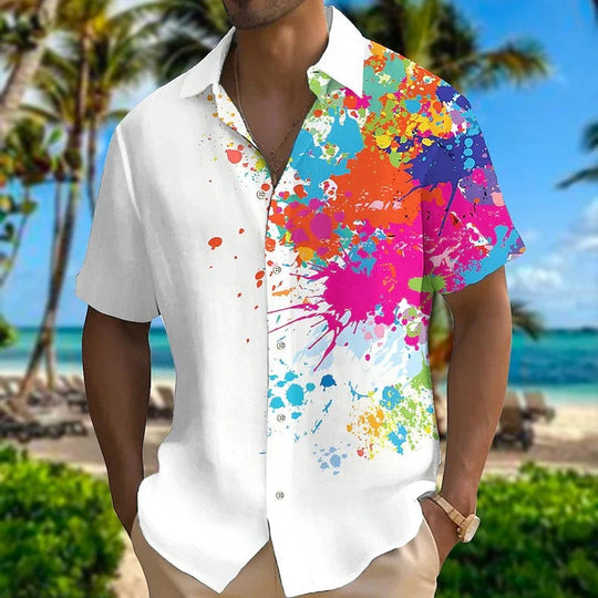 Conrad - Hawaii shirt met korte mouwen voor heren