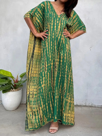 Kate - Boho Maxi Dress met Batwing Mouwen