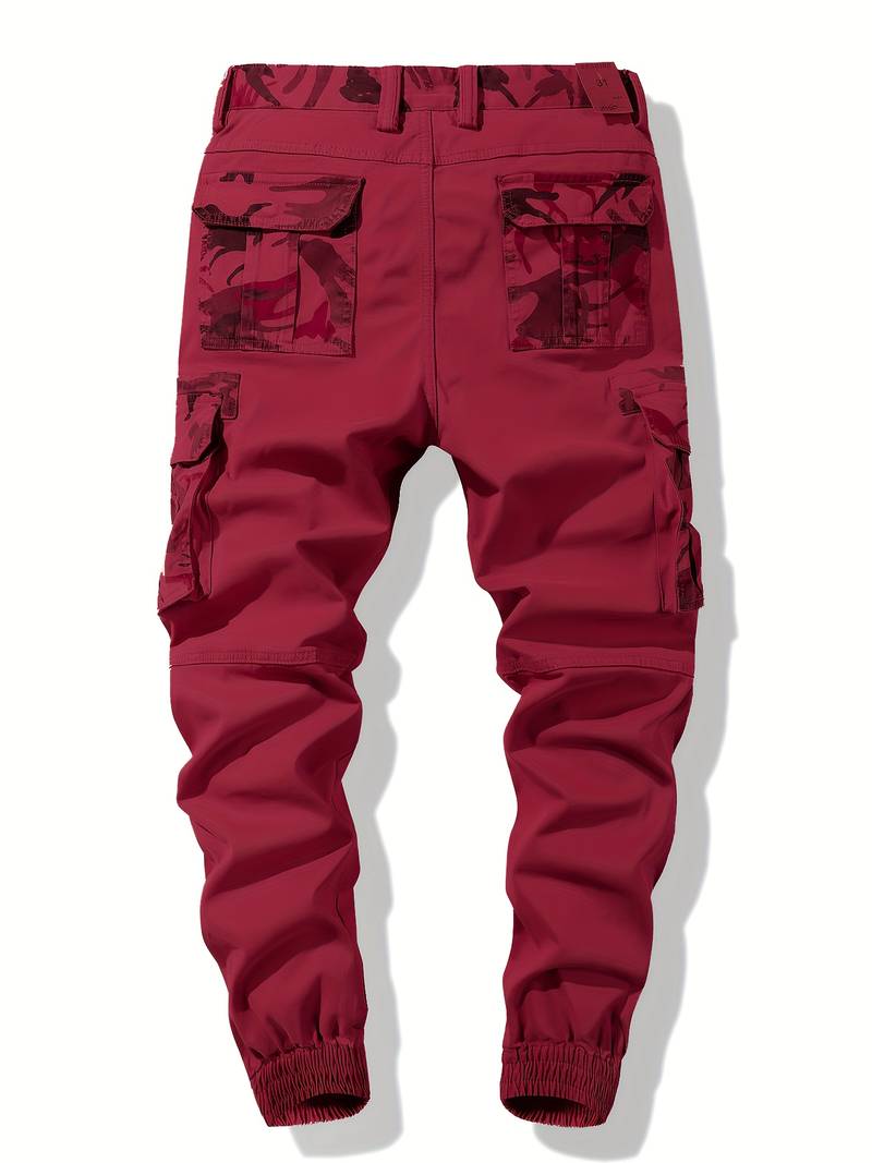 Quinten - Stijlvolle vintage cargo broek met camouflagepatroon