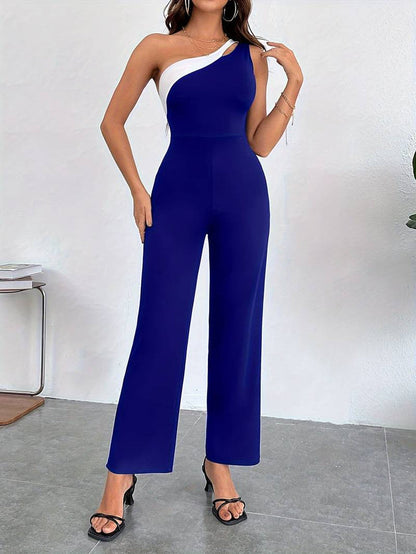 Helen - Jumpsuit met één schouderhals