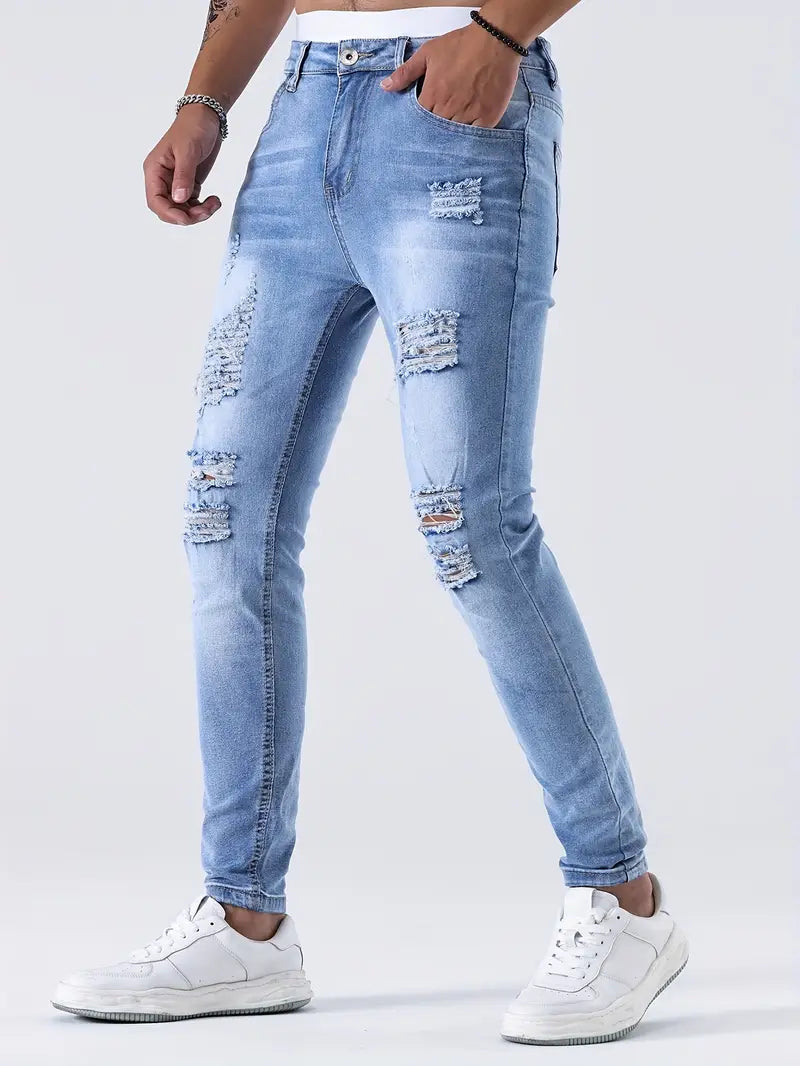 Peter - Gescheurde casual jeans voor mannen