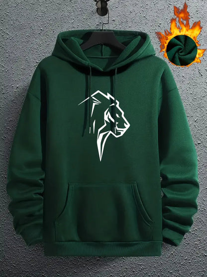 Morris - hoodie met leeuwenprint voor heren