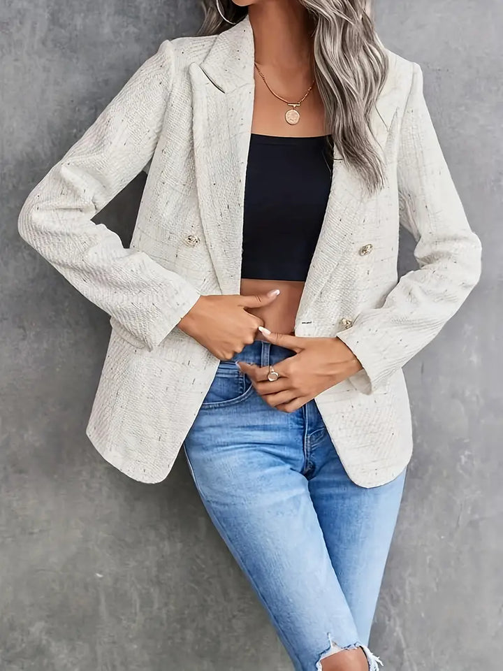 Sylke - Fashion blazer met knoopsluiting Elegante kraag