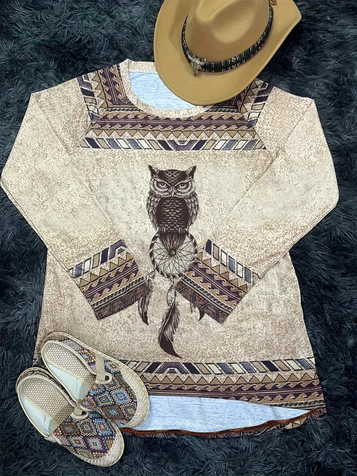 Ellen - Vintage boho-stijl shirt