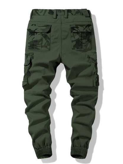 Quinten - Stijlvolle vintage cargo broek met camouflagepatroon