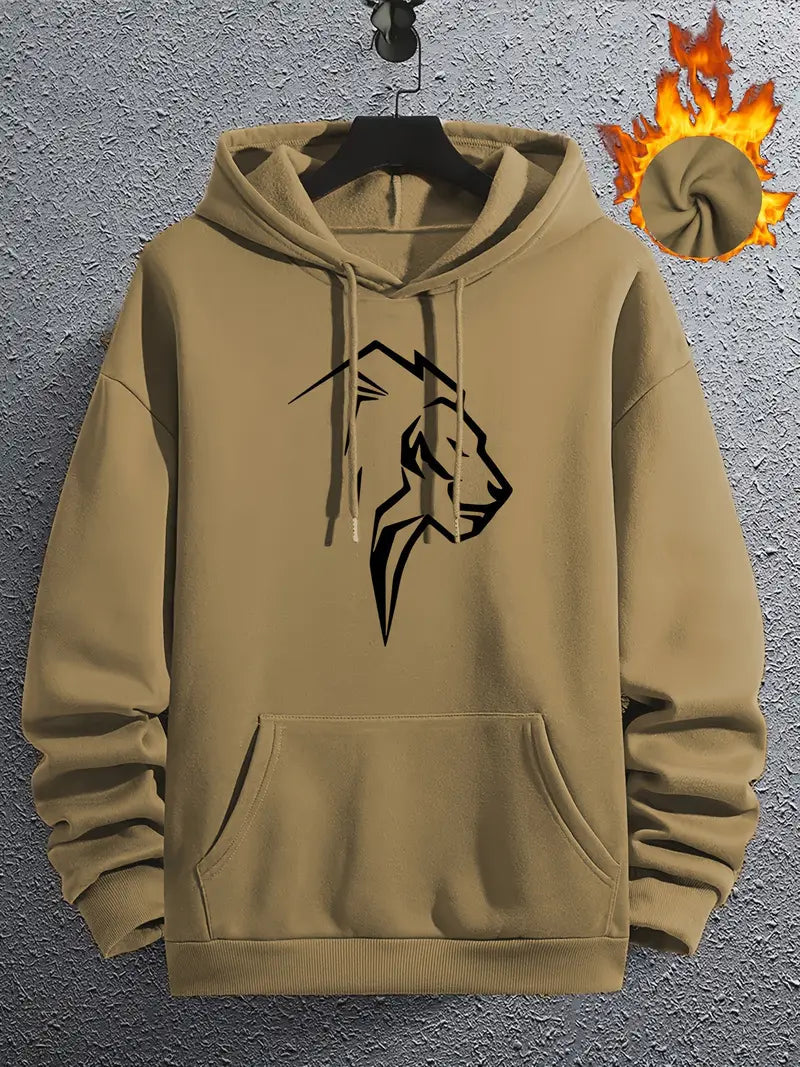 Morris - hoodie met leeuwenprint voor heren