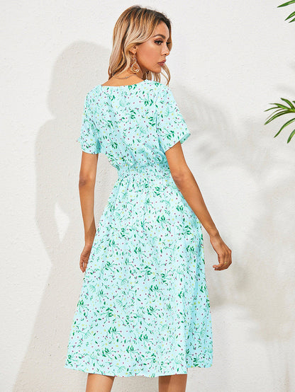 Dina - Elegante zomerjurk met bloemenprint