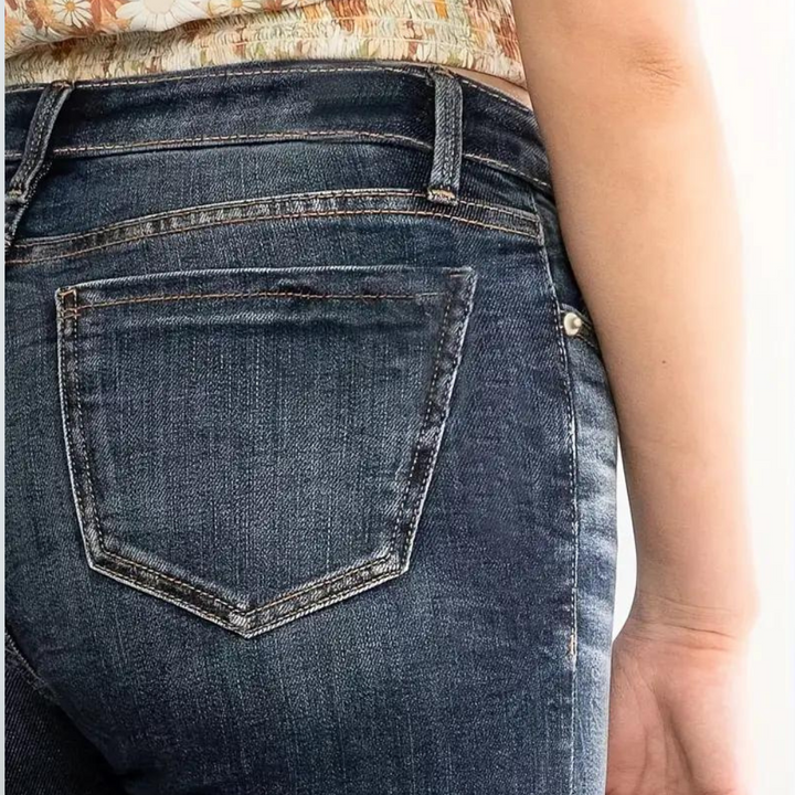 Clarina - Chique slim-fit broek met wijde pijpen voor elke gelegenheid