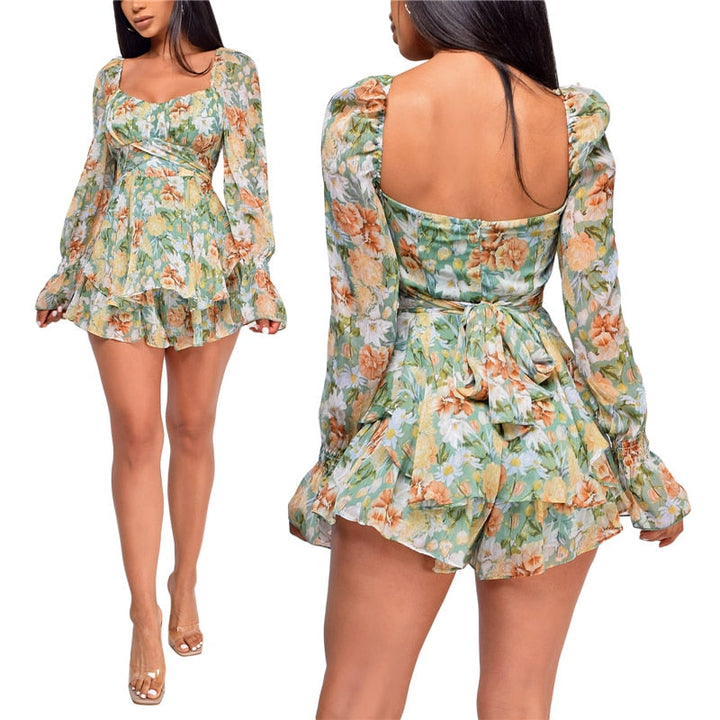 Ann - Elegante bloemen jumpsuit