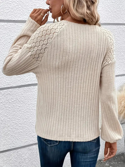 Sien - Pullover met lange mouwen en ronde halslijn