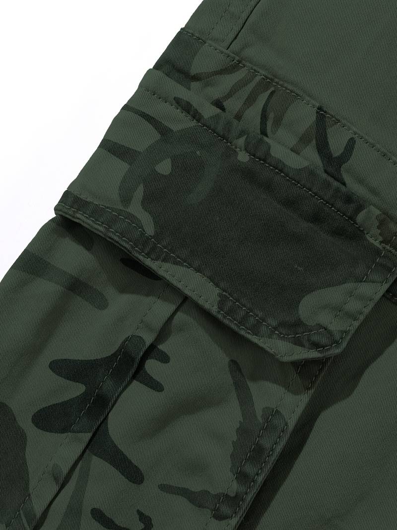 Quinten - Stijlvolle vintage cargo broek met camouflagepatroon