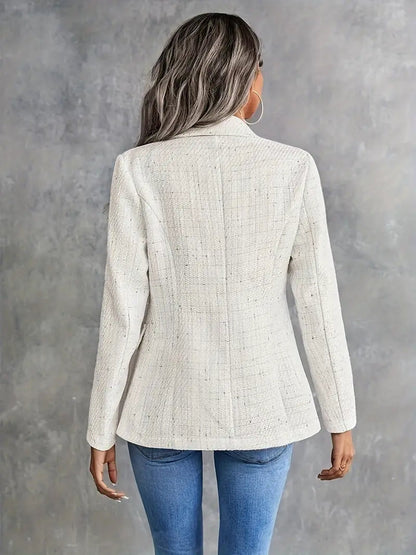 Sylke - Fashion blazer met knoopsluiting Elegante kraag