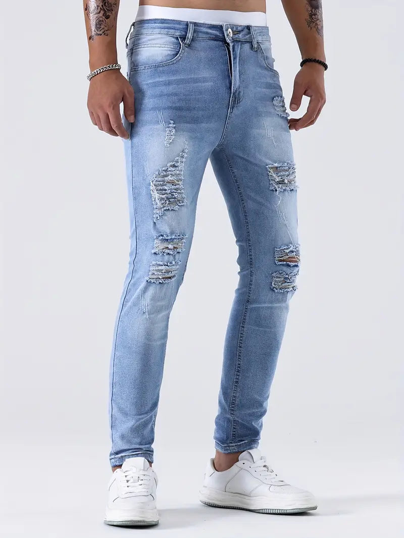 Peter - Gescheurde casual jeans voor mannen