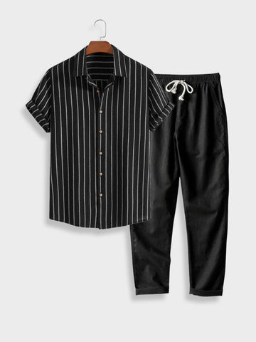 Anton - Comfortabele zomerset voor mannen [shirt + broek]