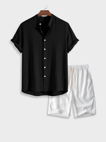 Augustijn - Trendy casual set voor mannen [shirt+short]