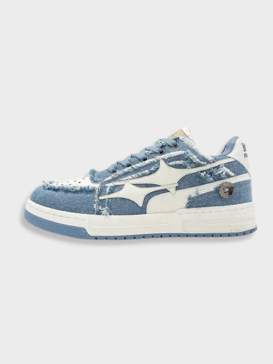 Barend - Denim blauwe sneakers