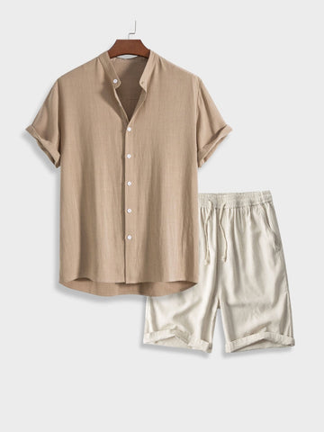 Augustijn - Trendy casual set voor mannen [shirt+short]