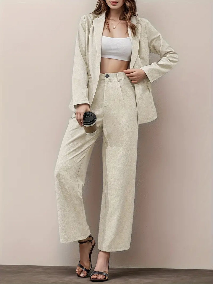 Cornelia - Elegante revers blazer & pantalon set