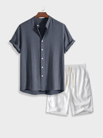 Augustijn - Trendy casual set voor mannen [shirt+short]