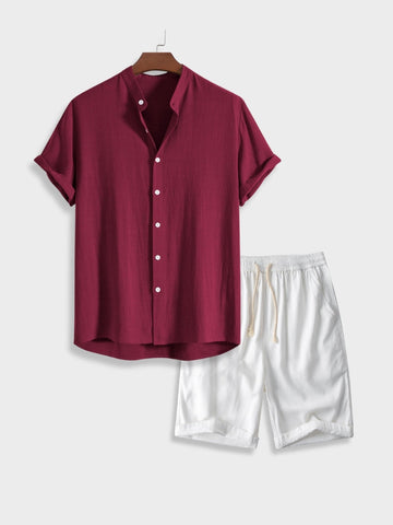 Augustijn - Trendy casual set voor mannen [shirt+short]