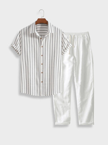 Anton - Comfortabele zomerset voor mannen [shirt + broek]